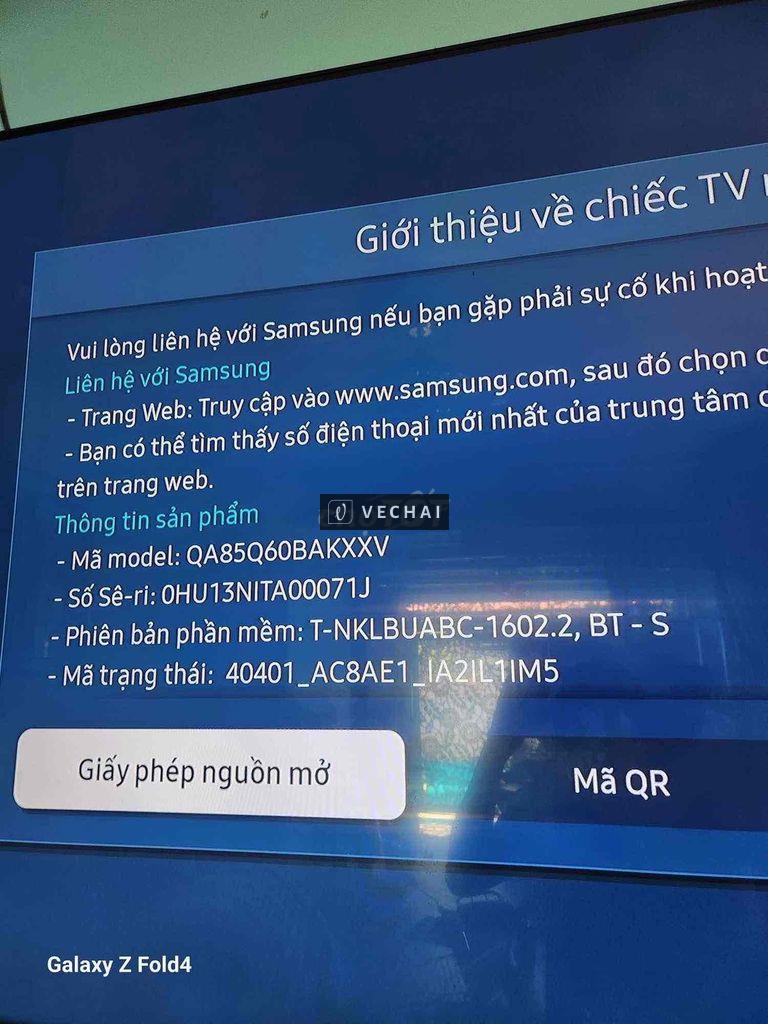 Smart tivi Samsung QLED 4K 85 inch QA85Q60BAKXXV