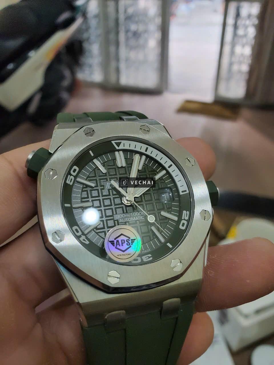 Thanh Lý: AP Diver 42mm Green Olive 99%《APS FACTORY》V.VIP 1:1