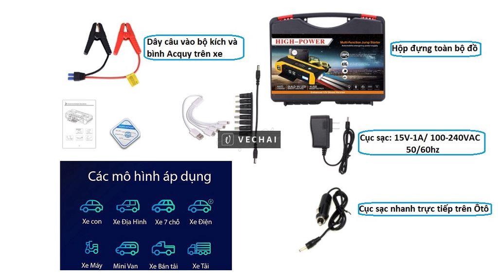 Bộ kích đề nổ máy xe Ôtô cao cấp