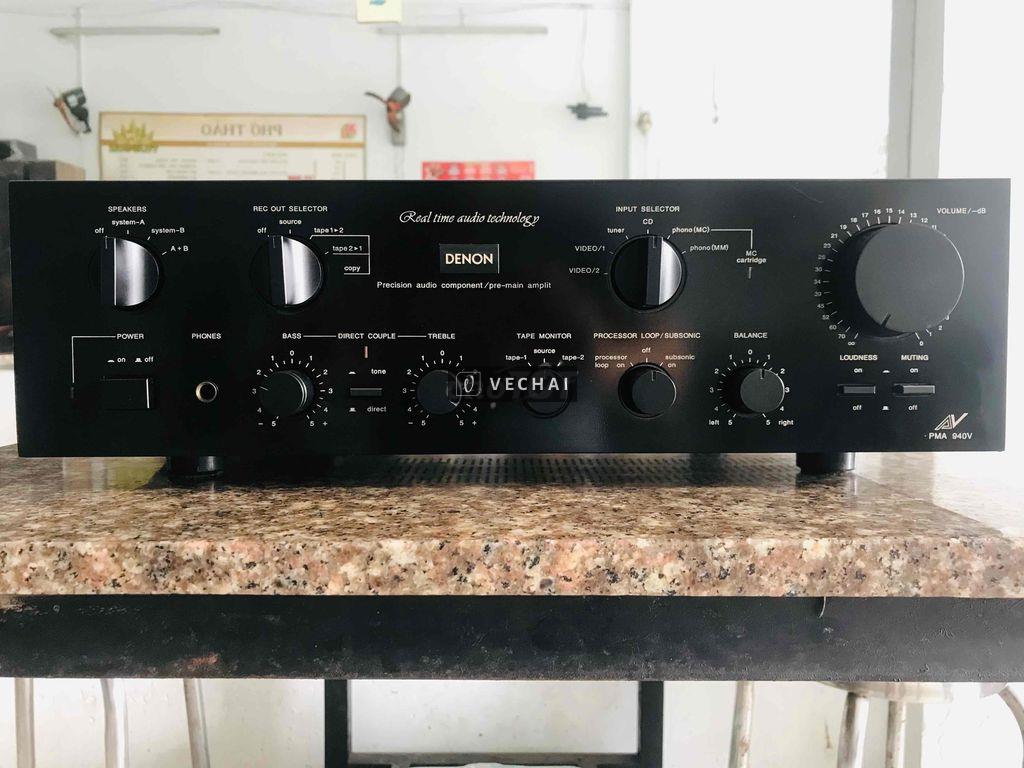 Amply Denon PMA-940v CS-205w chạy 4 sò Sanken 2vít