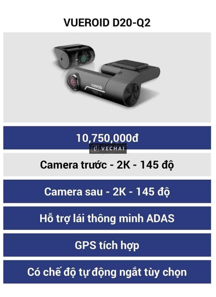 Camera Hành Trình D20 – Q2 VUEROID Cho Xe Ô Tô