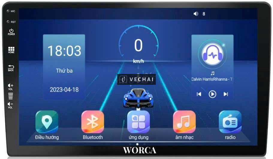 Màn android worca 9in – 10in – chíp 8 nhân