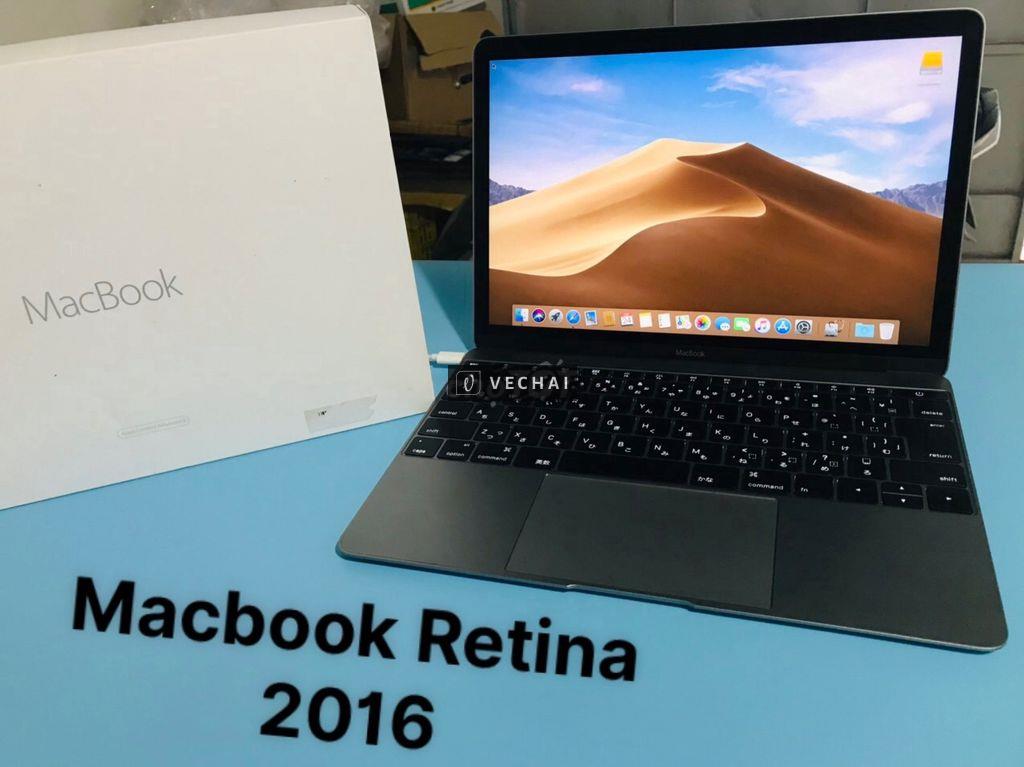 Macbook Retina 12in 2016 Ram8/256GB có hộp có ship