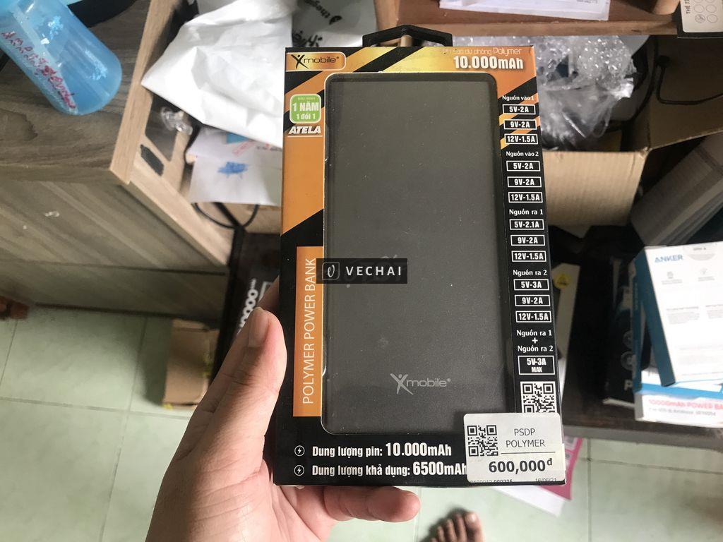 Sạc dự phòng 10000mah vỏ nhôm có sạc 18w mới 100%