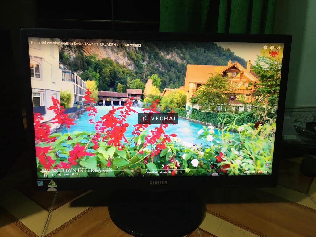 Philips 22 inch full HD, màn led zin đẹp