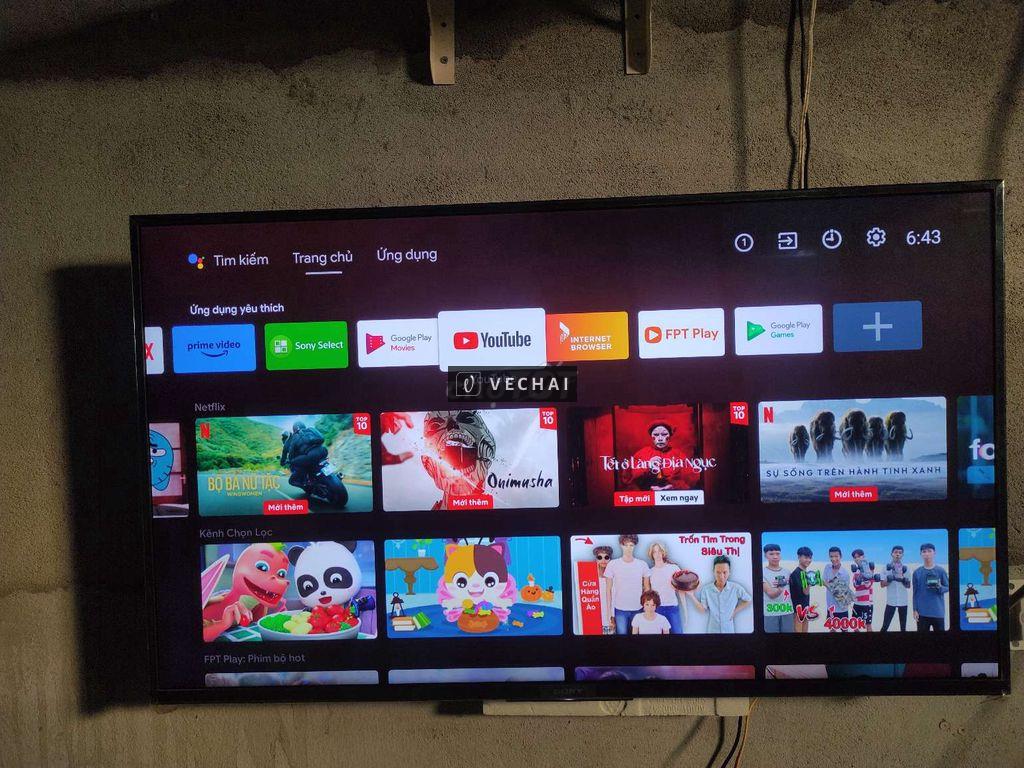 Androi tivi sony 43 inch ( 4k)