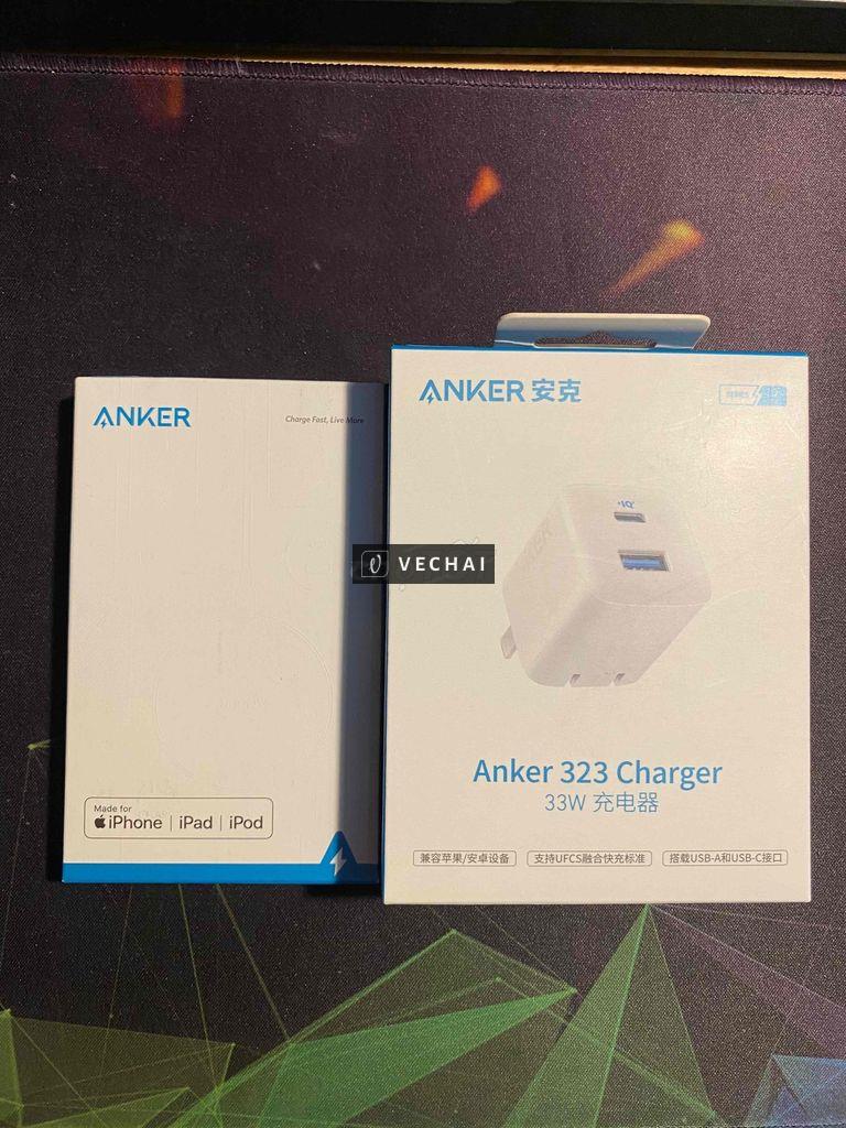 Sạc Anker 323 + Cáp bản nội địa