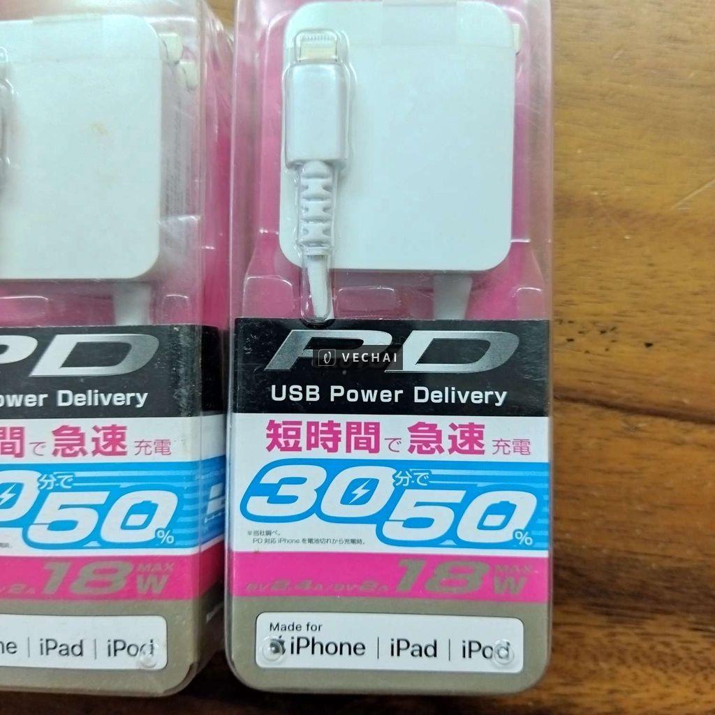 Bộ sạc nhanh iphone hàng Nhật new fullbox.