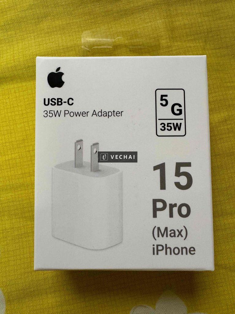 Củ sạc 35W và cáp sạc nhanh iphone 15 promax !