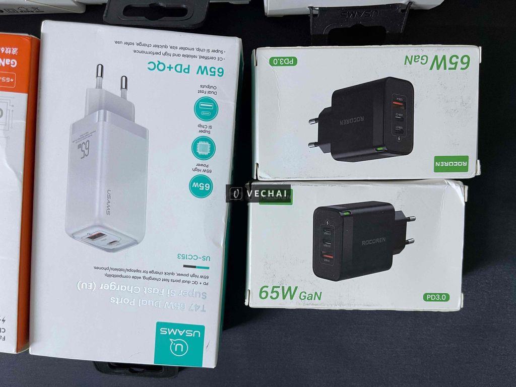 sạc 65w GAN Power Delivery / Quick Charge A- typeC