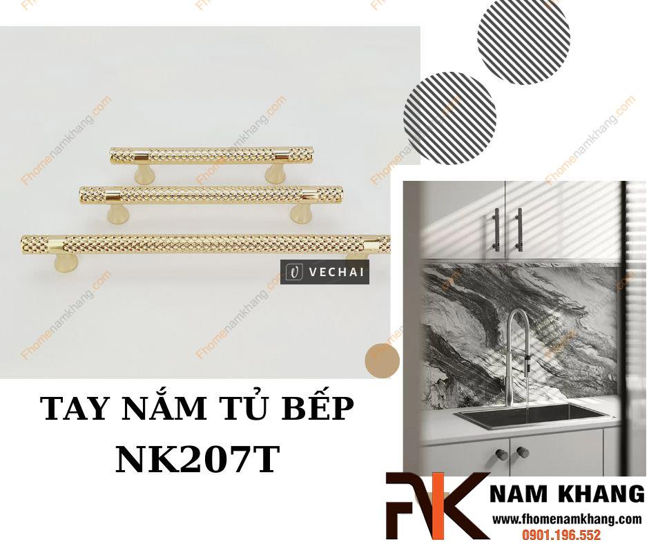 Tay nắm tủ tân cổ điển dạng thanh tròn NK207T | Zalo 0901.196.552