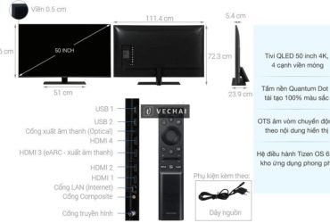 Smart Tivi QLED 4K Samsung 50 Inch QA50Q80A