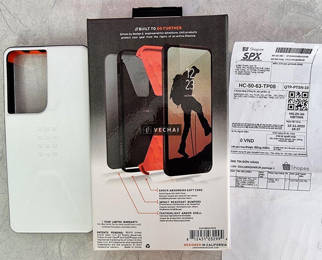 Ốp lưng S21 Ultra UAG chống sốc Plasma mới 100%