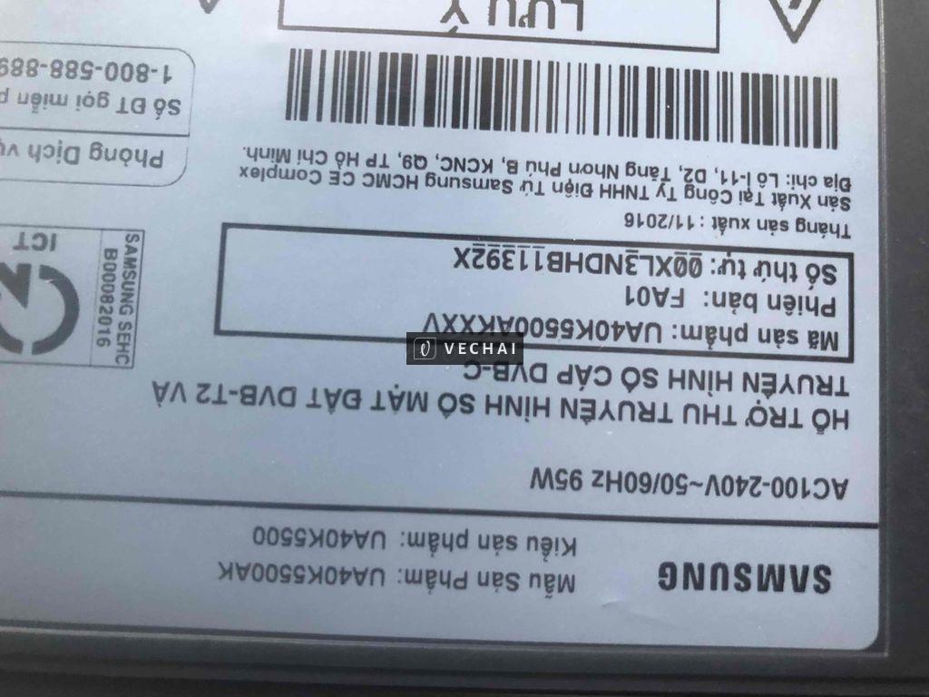 Tivi SMART 40in hiệu SAMSUNG:40K5500(giao hàng)