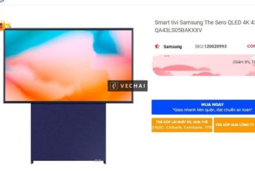 Tivi  xoay  QLED Samsung 4K 43 QA43LS05B giá kho