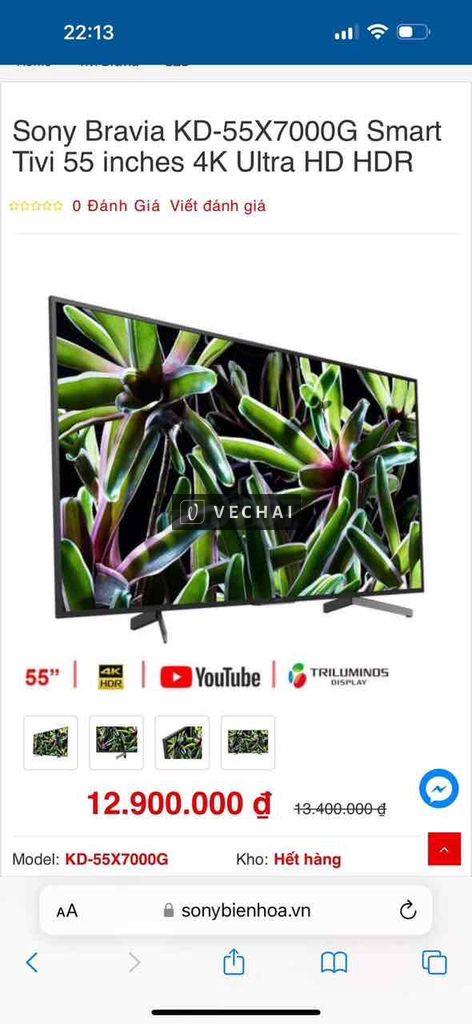 Tivi Sony Bravida KD 55X7000G