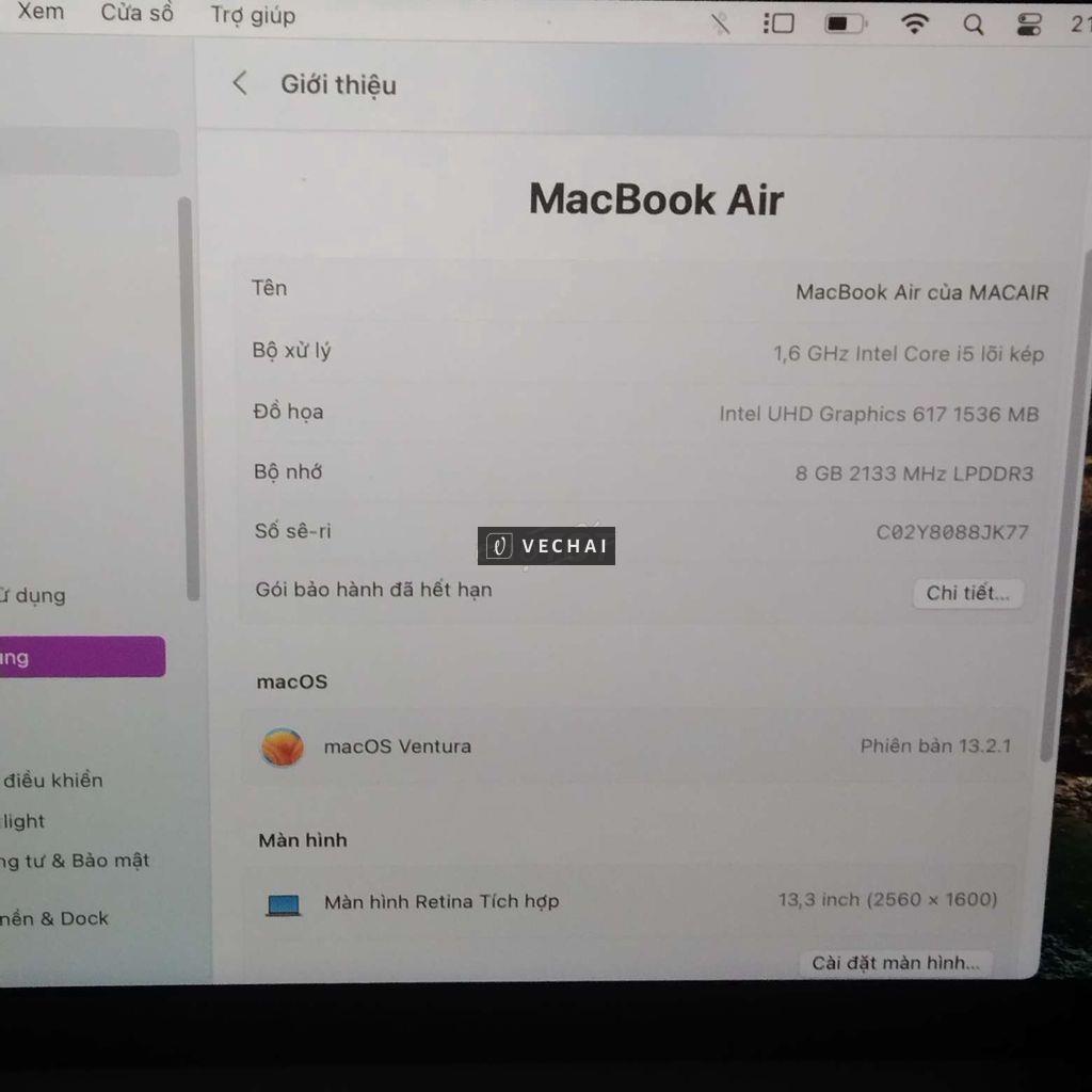 Macbook air 2018 13 inch