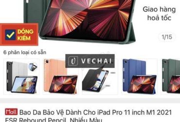 Bao Da ipad pro 12.9 inch M2 ESR cao cấp