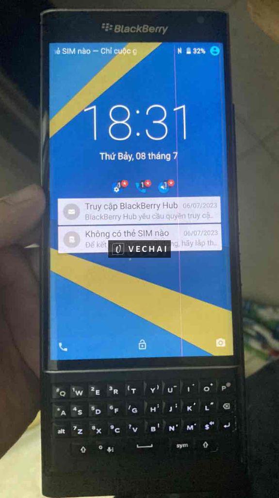 Xác zin blackberry priv sọc màn còn full ok cảmokz