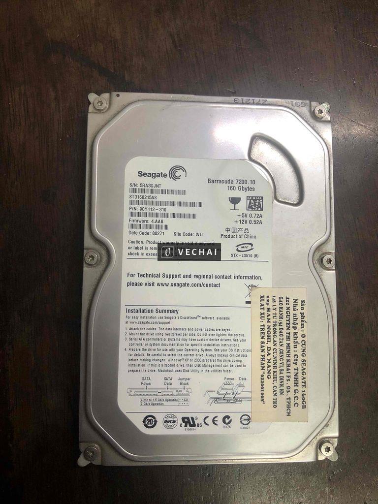 bán xác ổ cứng hdd seagate 160G