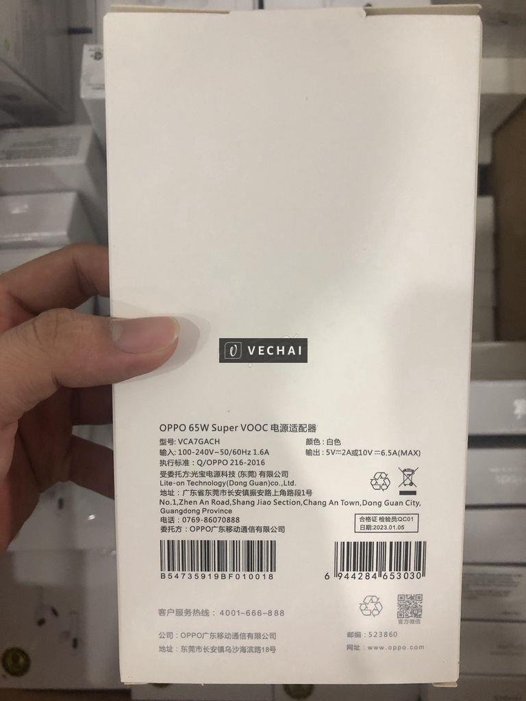 Bộ sạc nhanh Super VOOC 65W type C