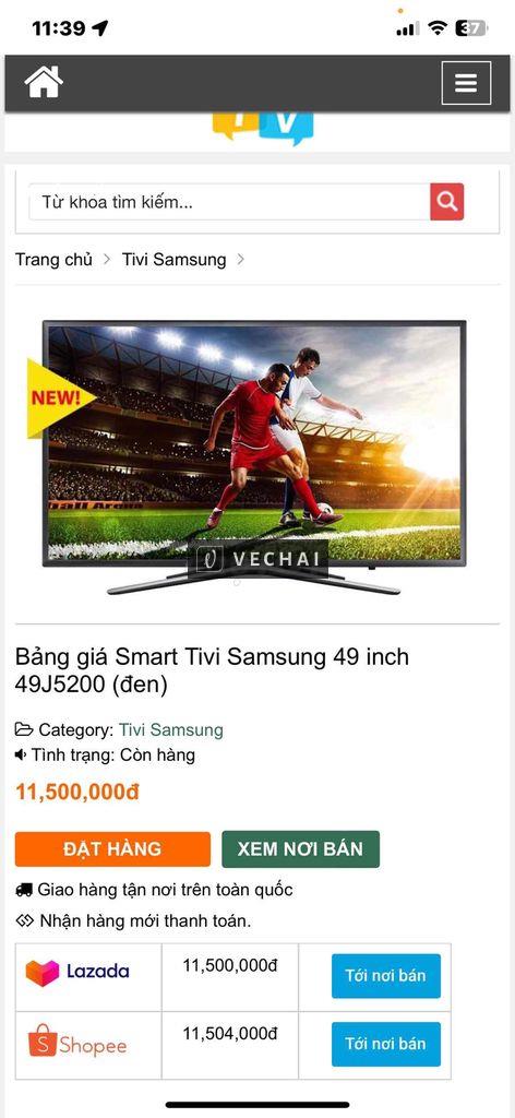 Smart tivi samsung 49″