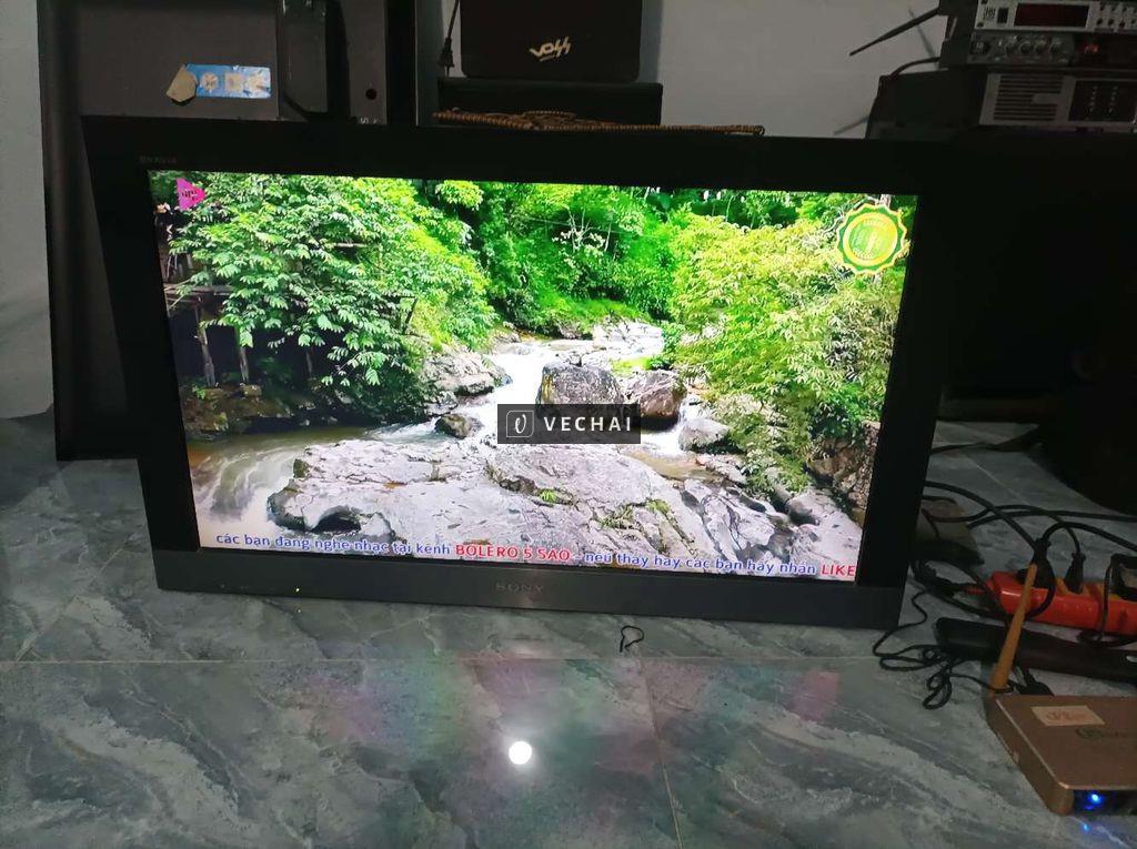 Tivi sony 32in kèm hop box 4k giong noi