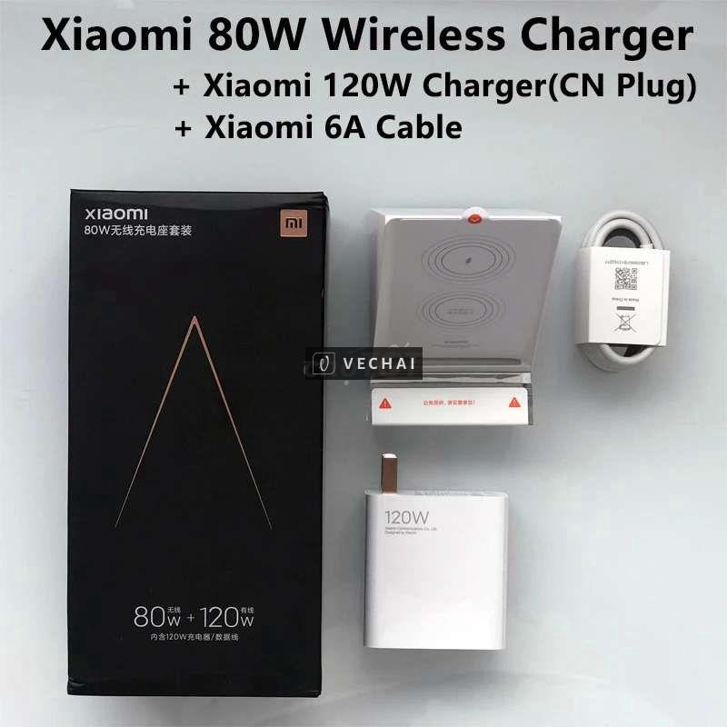 Sạc không dây Xiaomi 80w + củ sạc Xiaomi 120w