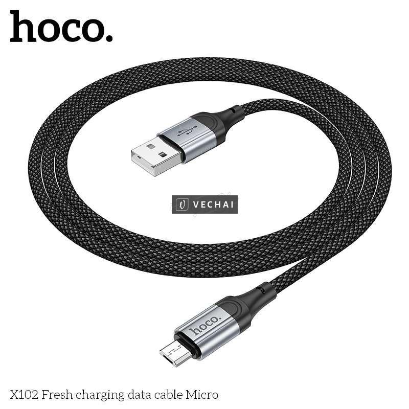 Micro usb Cáp sạc nhanh hoco X102 2.4A