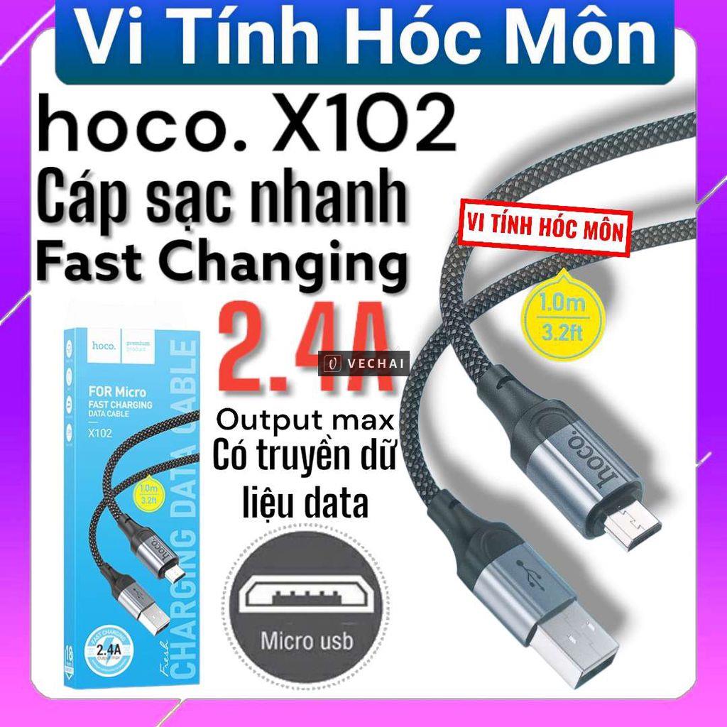 Micro usb Cáp sạc nhanh hoco X102 2.4A