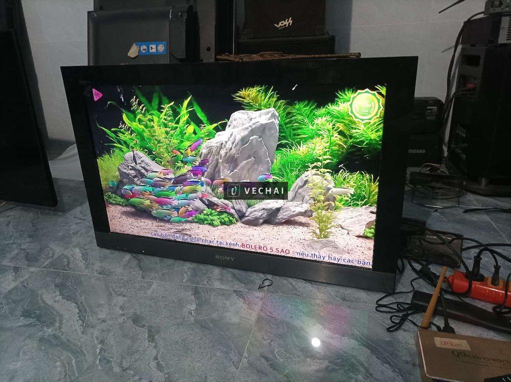 Tivi sony 32in kèm hop box 4k giong noi