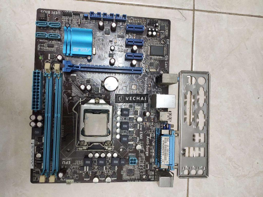 Xác main H61  Asus và cpu  i5 2500 ( cpu vẫn chạy)