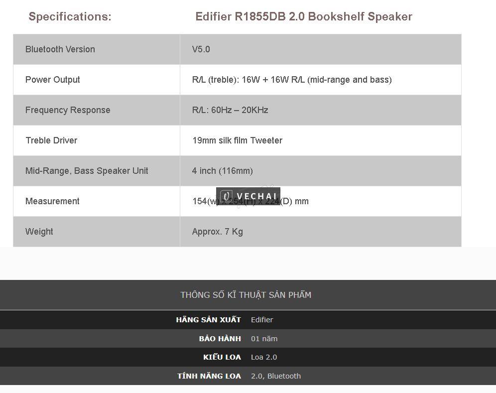 Loa bluetooth Edifier R1855DB 70W