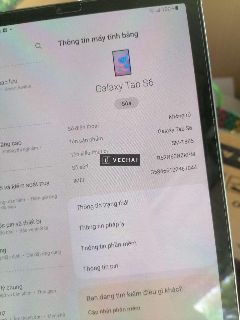 Samsung tab S6 6/128G có sim nghe gọi