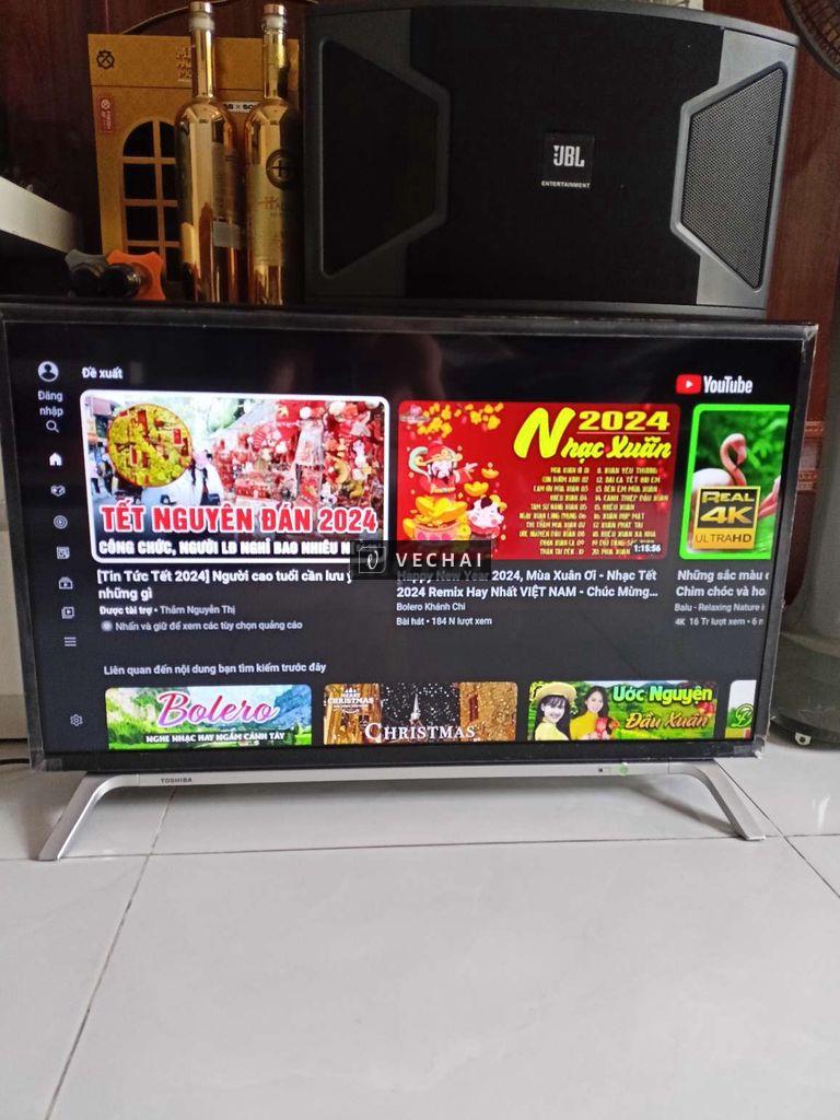 Smart tivi Toshiba 32 inch vào mạng trực tiếp.