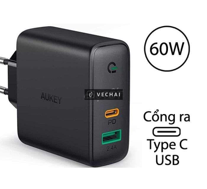 Sạc AUKEY 60W chính hãng