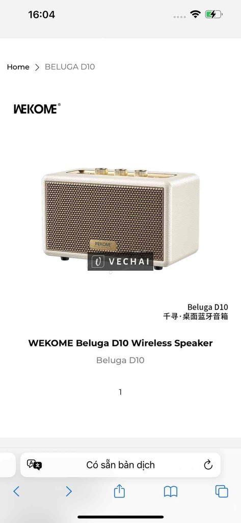 loa wekome beluga d10 wireless speaker