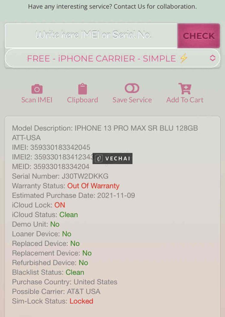 Xác iphone 13 promax zin lock passcode 128g