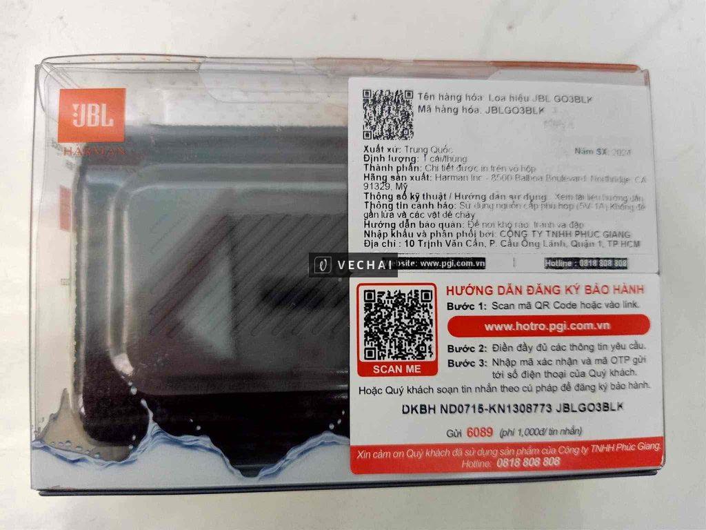 Loa Bluetooth JBL GO 3 nguyên seal chưa unbox