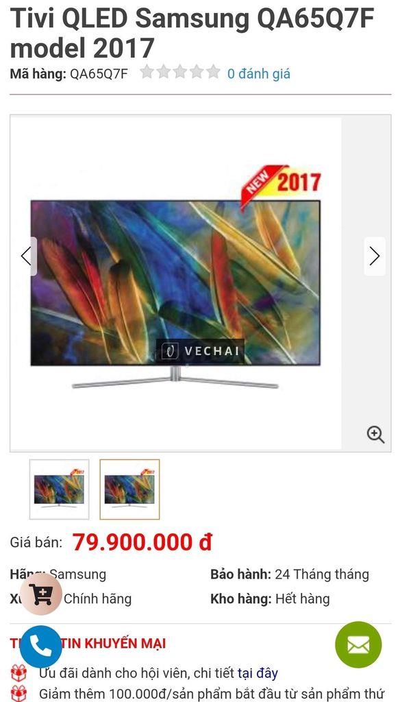 Tivi samsung Qled 65inch