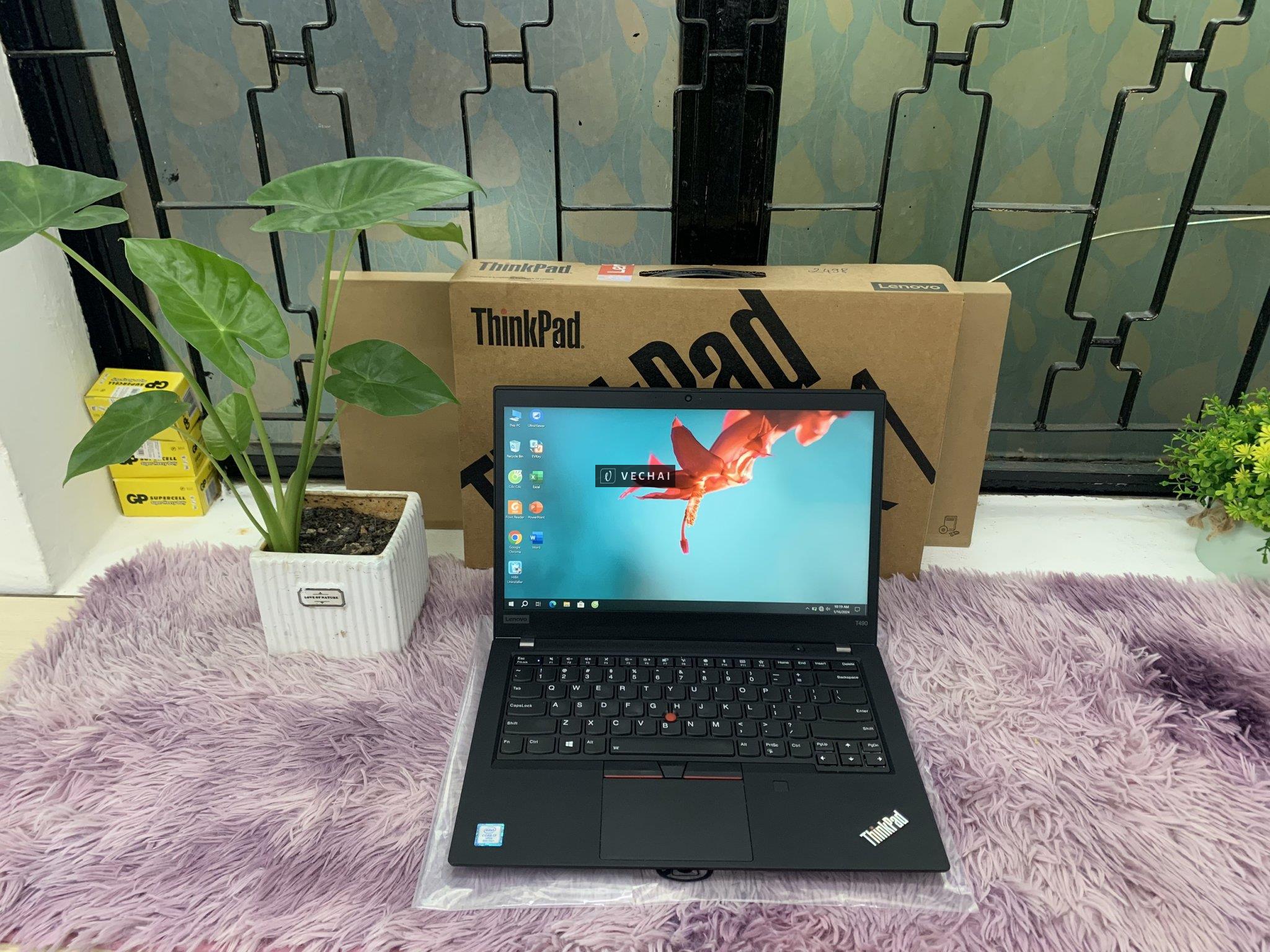 ThinkPad T490   – i7 8665U/16G/nvme 256/ Full ips/ cam led vân mic/ pin good/ vỏ còn rất đẹp