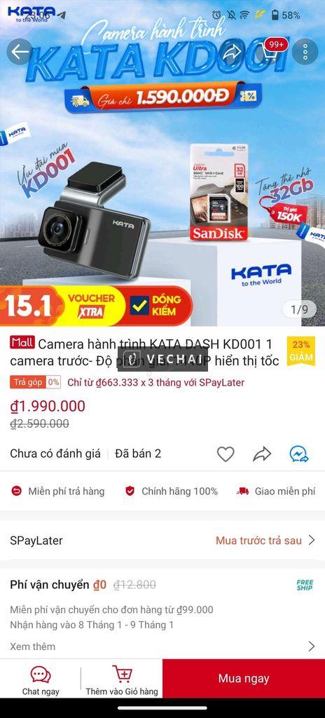 Camera Hành Trình KATA DASH KD001