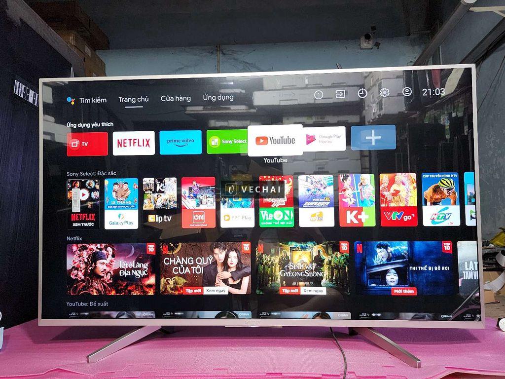 Android Tivi Sony 4K 49X8000E – 49 inch. Đẹp 98%