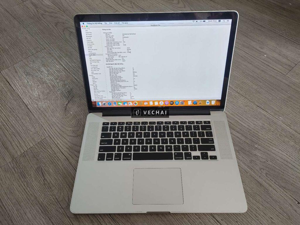 MacBook Pro Retina 15 inch zin đẹp