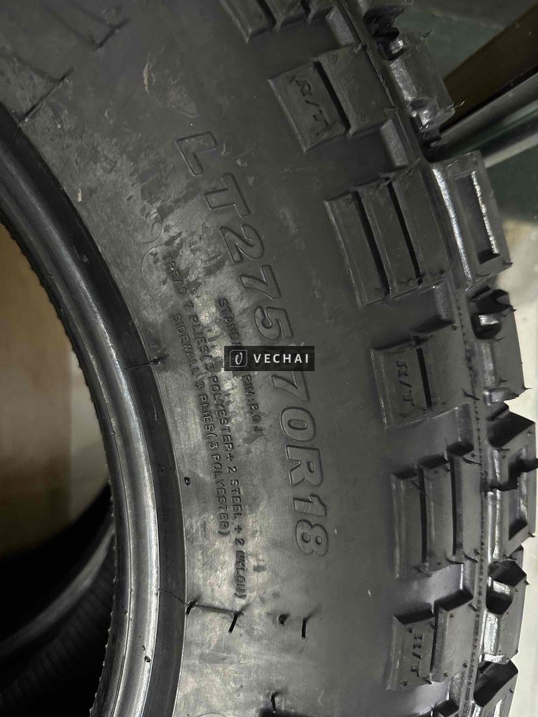 4 Lốp Kenda Gai R/T 275/70R18 Mới 100% Date 2023