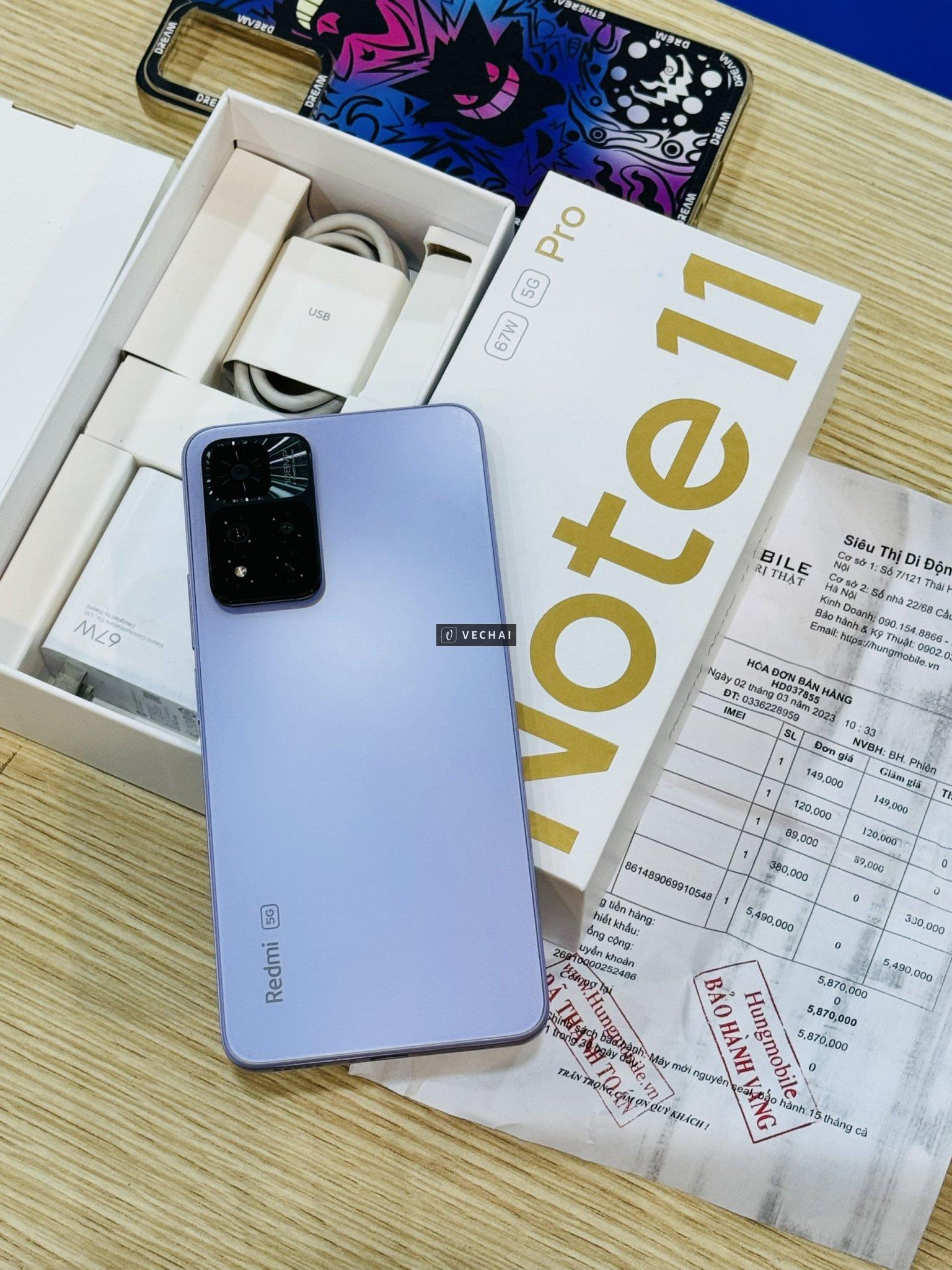 XIAOMI NOTE 11 PRO 5G 6/128GB FULLBOX ĐẦY ĐỦ HÓA ĐƠN MUA BÁN – Hình thức máy còn rất đẹp, đầy đủ phụ