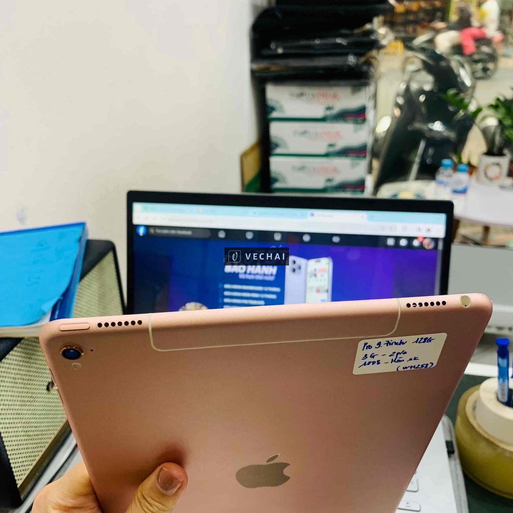 iPad Pro 9.7inch 128G hồng zp/a, sườn 98%, pin 100