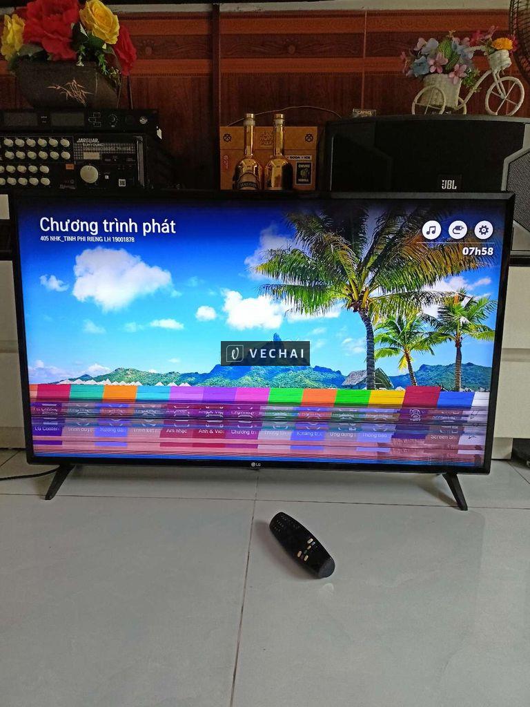 Smart tivi LG 43 inch lỗi sọc ngang 1/4 màn hình