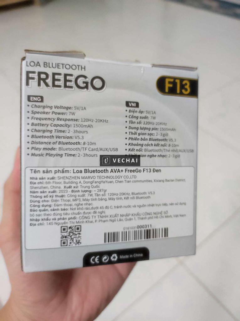 Loa bluetooth Ava+ Freego mới