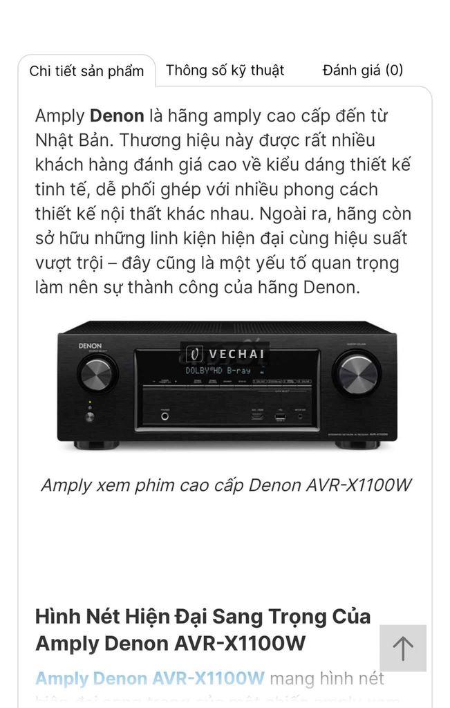 Amply Denon AVR-X1100W